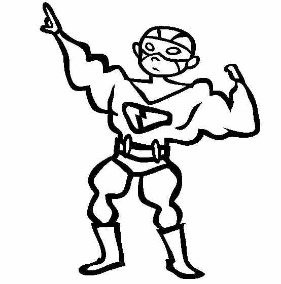 Coloreaza desen cu Superman